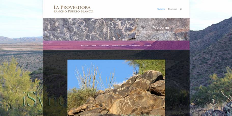 Rancho Puerto Blanco website designed and managed by iSynergies
