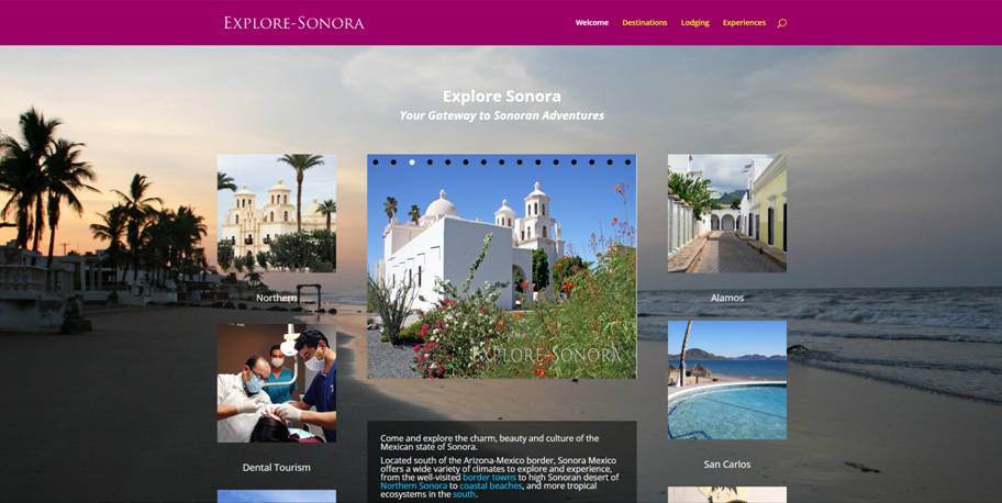 Explore Sonora website designed and managed by iSynergies
